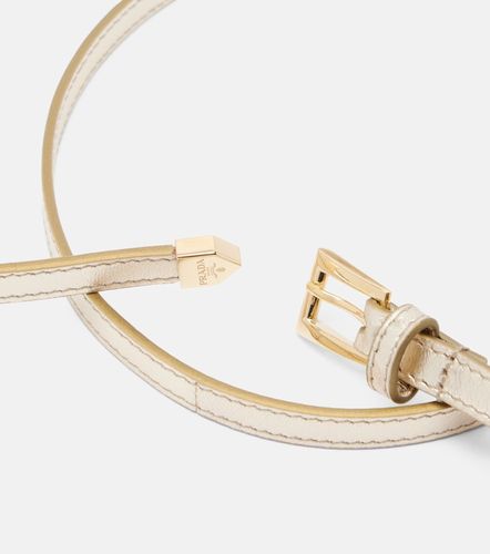 Prada Ceinture en cuir métallisé - Prada - Modalova