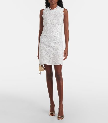 Robe en dentelle à fleurs - Monique Lhuillier - Modalova