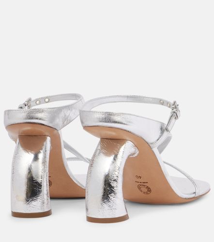 Mules en cuir verni métallisé - Dries Van Noten - Modalova