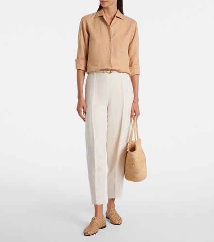 Pantalon tapered Bob en crêpe de lin - Loro Piana - Modalova