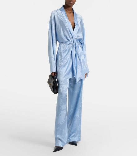 Pantalon ample en satin de soie - Balenciaga - Modalova