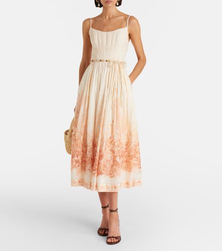 Robe midi Wanderlust imprimée en coton - Zimmermann - Modalova
