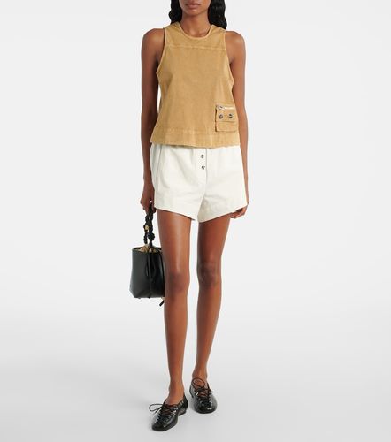 Ganni Short en coton mélangé - Ganni - Modalova