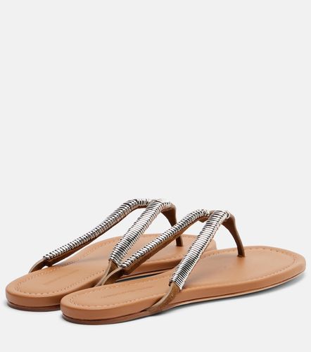 Tongs Frida en daim à ornements - Christopher Esber - Modalova