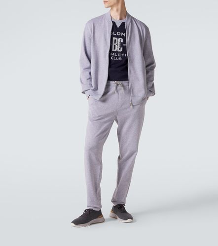 Pantalon de survêtement en coton mélangé - Brunello Cucinelli - Modalova