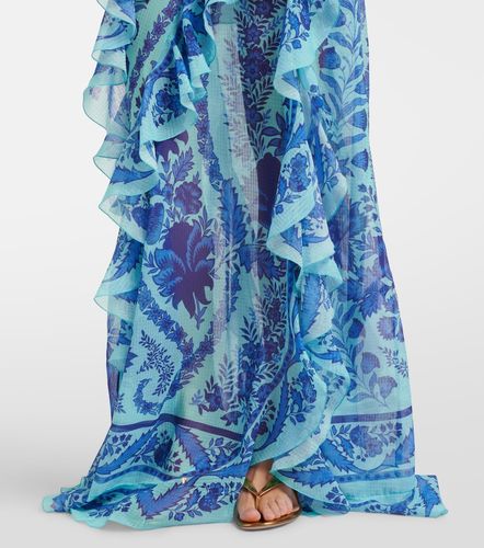 Robe longue à fleurs et volants - Etro - Modalova