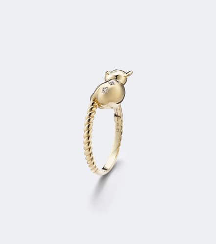 Yvonne Léon Bague Koala en or 9 ct et diamants - Yvonne Leon - Modalova