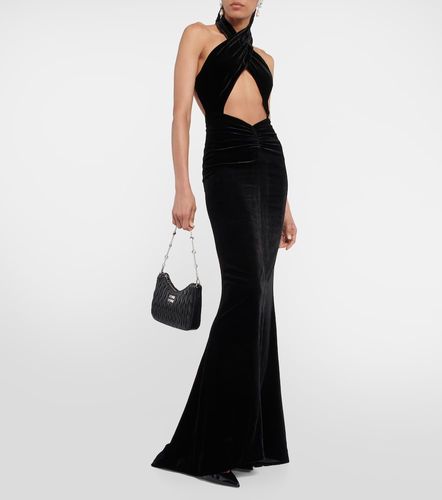 Robe longue en velours - Alessandra Rich - Modalova