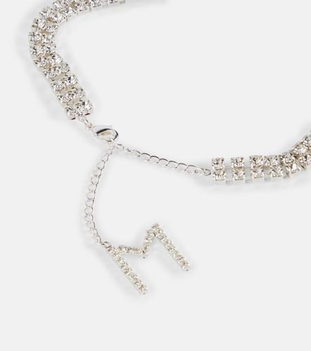 Choker à appliqués floraux et cristaux - Magda Butrym - Modalova