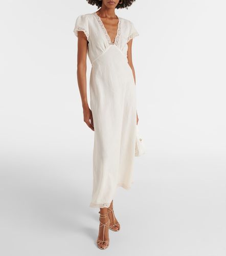 Robe midi Clarice à finitions en dentelle - Rixo - Modalova