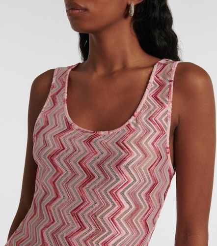 Robe longue Zigzag métallisée - Missoni - Modalova