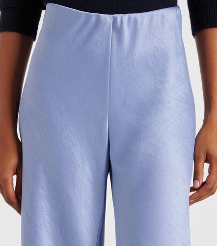 Pantalon ample à taille haute en satin - Vince - Modalova