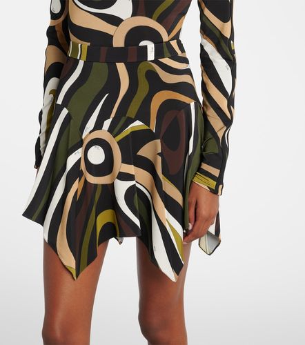 Mini-jupe Marmo asymétrique en satin - Pucci - Modalova
