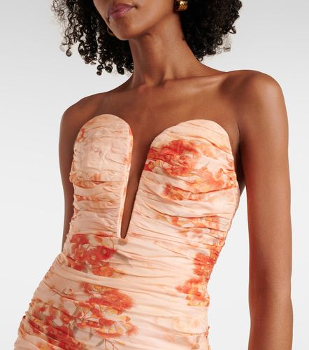 Robe midi bustier Cascadian en coton à fleurs - Zimmermann - Modalova