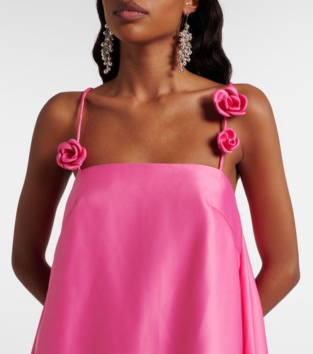Robe Fiona en satin à fleurs - Leo Lin - Modalova