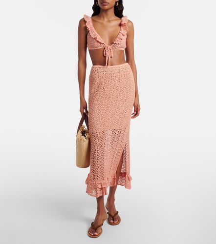 Jupe midi Rosette en crochet de coton - Anna Kosturova - Modalova