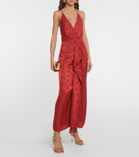 Robe longue Carmine imprimée en satin - Simkhai - Modalova