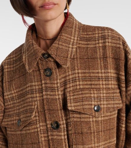 Manteau Gislene en laine vierge à carreaux - Marant Etoile - Modalova