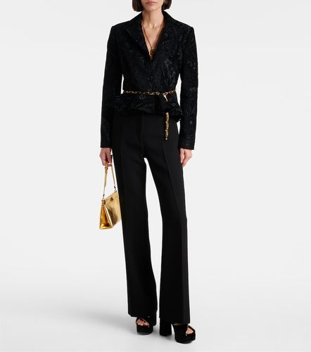 Pantalon flare à taille haute en laine - Etro - Modalova