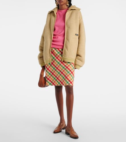 Miu Miu Veste blouson à logo - Miu Miu - Modalova