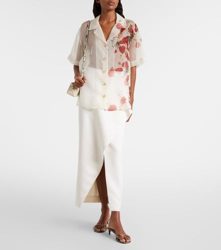 Chemise Riordan en organza de soie à fleurs - Khaite - Modalova
