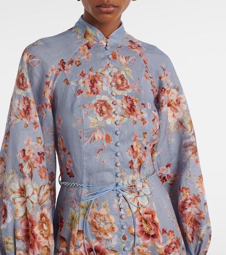 Robe midi Awaken en lin à fleurs - Zimmermann - Modalova