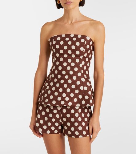 Top bustier Petro en lin à pois - Faithfull - Modalova