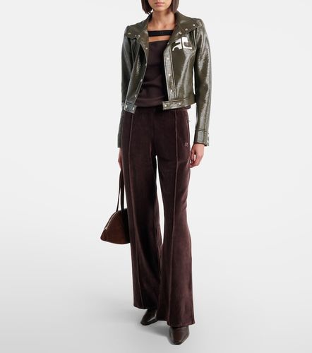 Courrèges Pantalon de survêtement en velours de coton mélangé - Courreges - Modalova