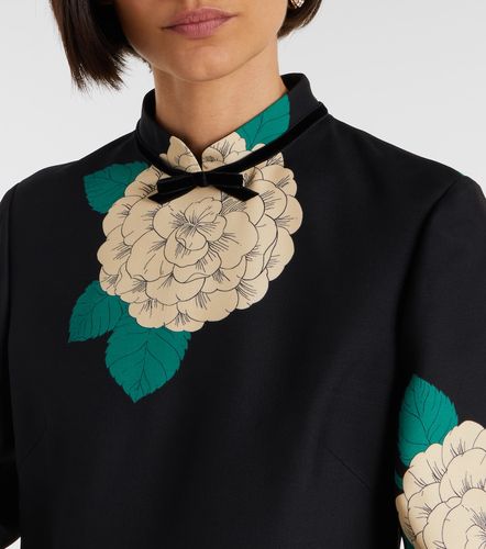 Robe Crêpe Couture à fleurs - Valentino - Modalova