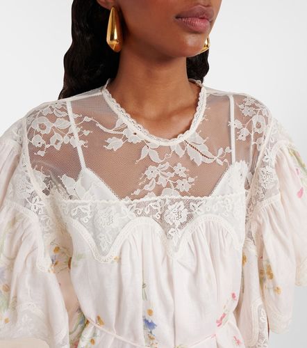 Robe Lucky en lin et dentelle - Zimmermann - Modalova