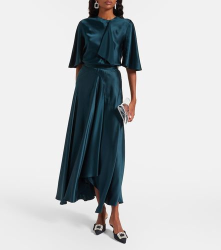 Jupe longue Asha asymétrique en satin de soie - Roksanda - Modalova