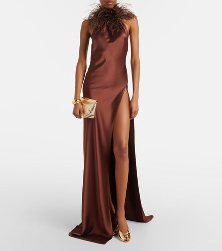 Robe longue Jazzy à plumes - The New Arrivals Ilkyaz Ozel - Modalova