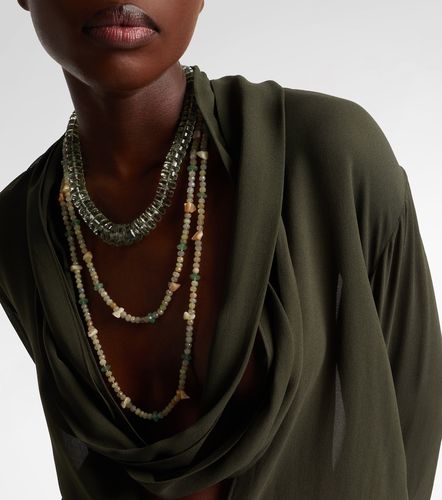 Collier Aura en argent sterling, améthyste et diamants - Ileana Makri - Modalova
