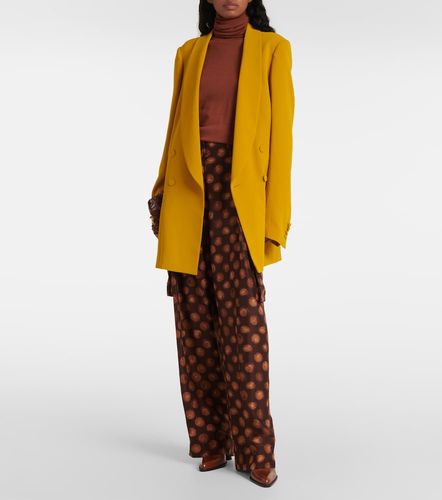 Pantalon cargo en soie imprimé - Dries Van Noten - Modalova
