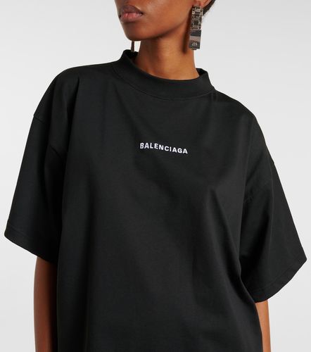 T-shirt en jersey de coton imprimé - Balenciaga - Modalova