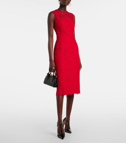 Robe midi en coton mélangé - Dolce&Gabbana - Modalova