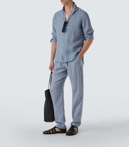 Thom Sweeney Pantalon droit en lin - Thom Sweeney - Modalova