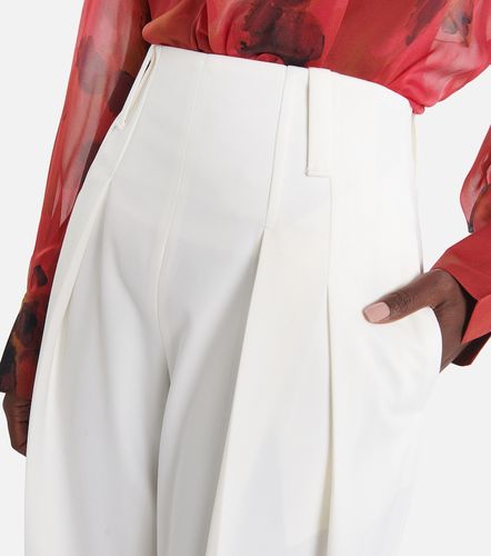 Pantalon ample en laine mélangée - Victoria Beckham - Modalova