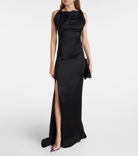 Robe longue en crêpe de satin - Victoria Beckham - Modalova