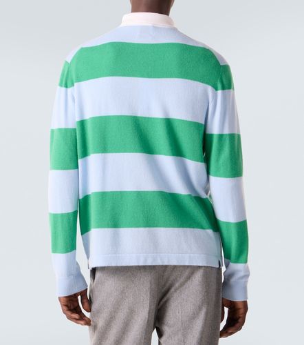 Polo rayé en laine et cachemire - Allude - Modalova