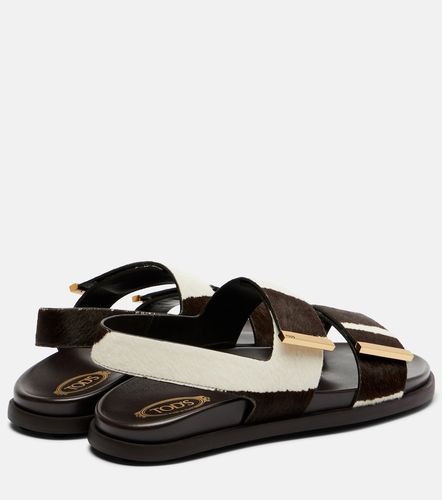Sandales imprimées en cuir façon poulain - Tod's - Modalova