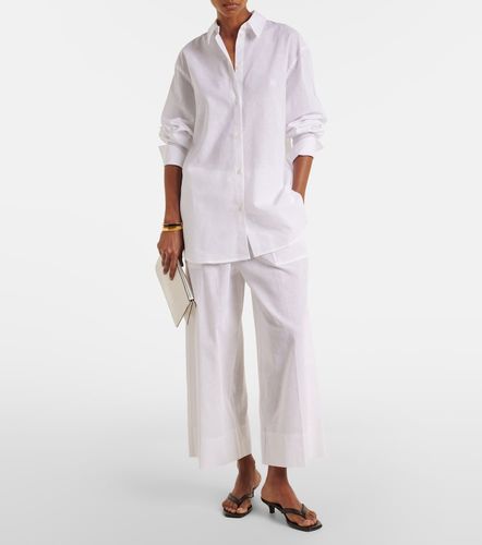 Pantalon ample en coton et lin - Toteme - Modalova