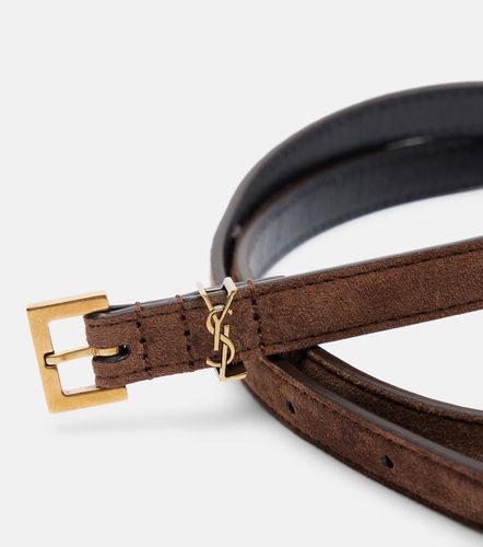 Ceinture Cassandre en daim - Saint Laurent - Modalova
