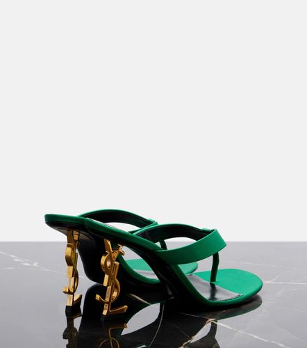 Mules Opyum Cassandre en crêpe de satin - Saint Laurent - Modalova