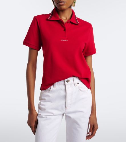 Versace Polo Greca en coton - Versace - Modalova
