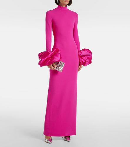 Robe Viviana en crêpe à finitions en satin - Solace London - Modalova