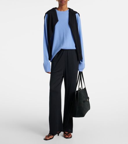 Pantalon droit en coton et soie - Toteme - Modalova