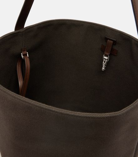 Cabas N/S Park Large en toile et cuir - The Row - Modalova
