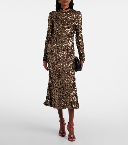 Dolce&Gabbana Robe midi à sequins - Dolce&Gabbana - Modalova