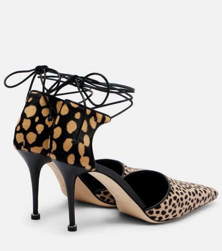 Escarpins Gambis imprimés en cuir façon poulain - Manolo Blahnik - Modalova